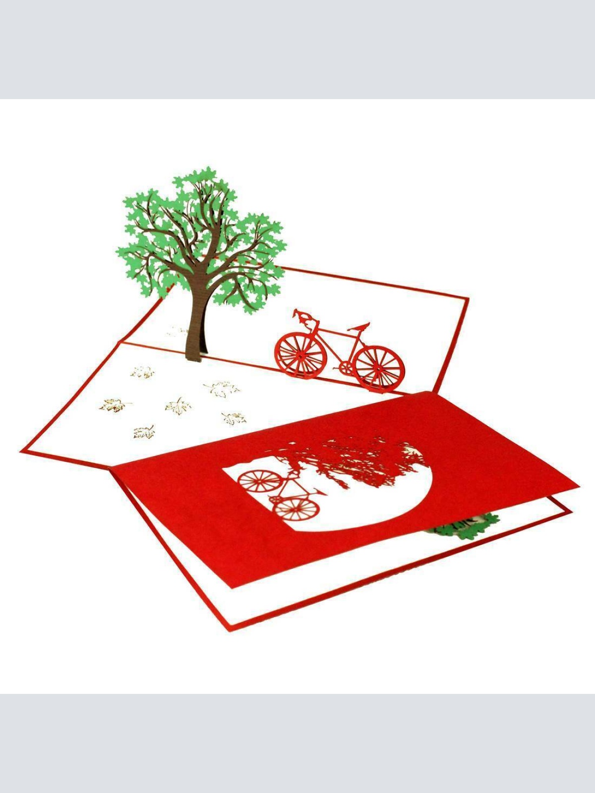 3D Pop Up Karte "Fahrradtour" Gutscheinkarte Klappkarte 50028