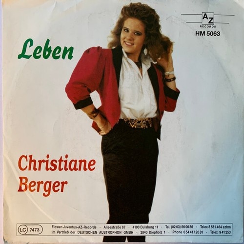 Christiane Berger - Leben (7")