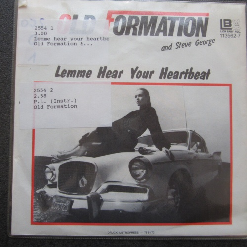 Single / Old Formation And Steve George  – Lemme Hear Your Heartbeat / AUT PRESS
