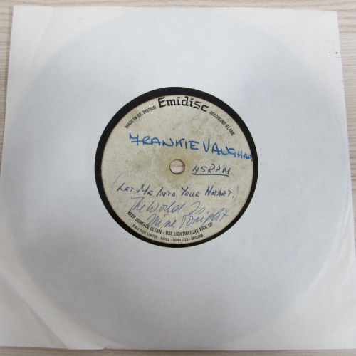 Single / Frankie Vaughan / TESTPRESSUNG / Let me into your Heart / RARITÄT / UK