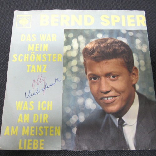 Single /   Bernd Spier ‎– Das War Mein Schönster Tanz    / DE   PRESS / RAR /