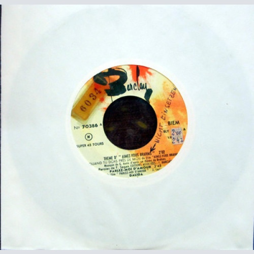 EP Single / DALIDA / SCHLAGER / RARITÄT / BARCLAY / 1961 /