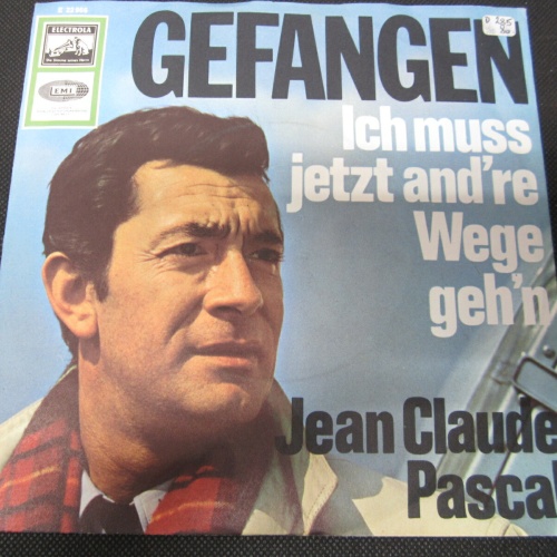 Single /   Jean Claude Pascal ‎– Gefangen   / DE PRESS-RAR /