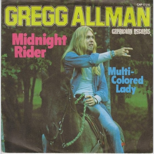 Gregg Allman - Midnight Rider (7", Single, Promo)