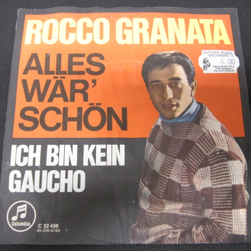 Single /  Rocco Granata ‎– Alles Wär' Schön   / DE   PRESS-RAR /