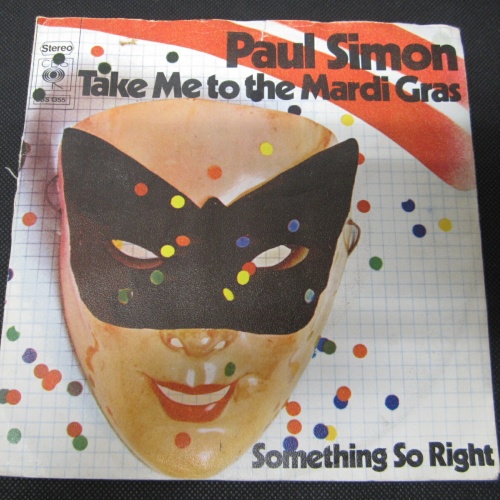 Single / Paul Simon ‎– Take Me To The Mardi Gras / DE PRESS / RAR /