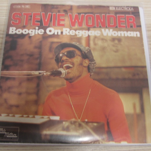 Single /  Stevie Wonder ‎– Boogie On Reggae Woman / DE PRESS / RAR /