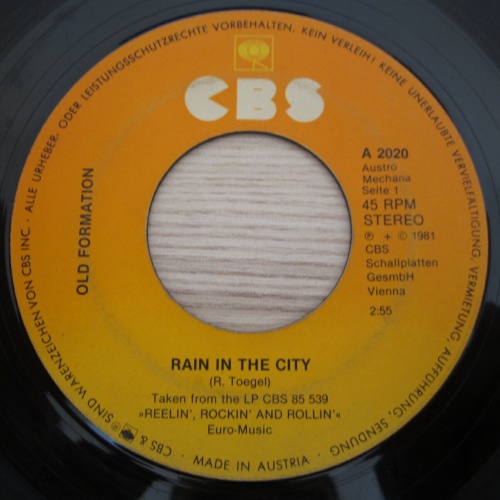 Single /   Old Formation ?– Rain In The City   / RAR /  AUT PRESS /