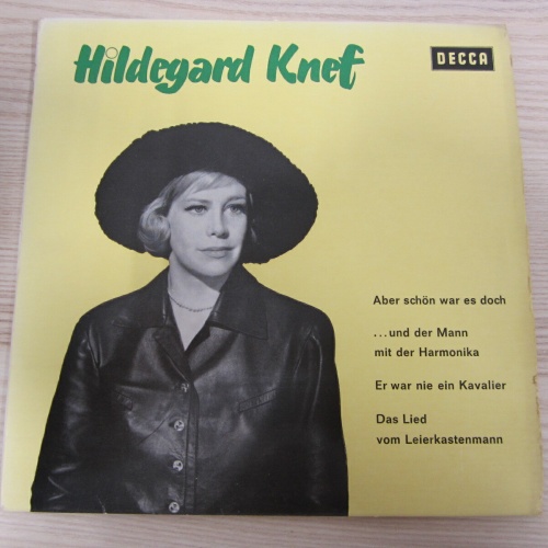 Single /  Hildegard Knef ?– Aber Schön War Es Doch / DECCA DX 2241 / RAR /