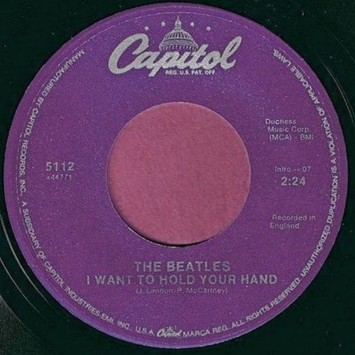 The Beatles - I Want To Hold Your Hand (7", Single, Mono, RE)