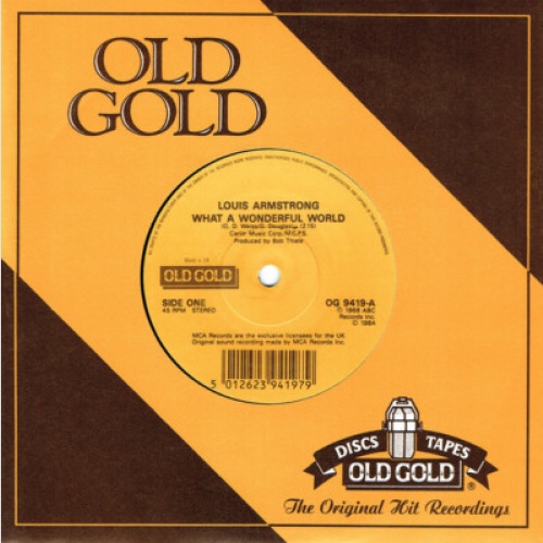 Louis Armstrong - What A Wonderful World (7", Single, RE)