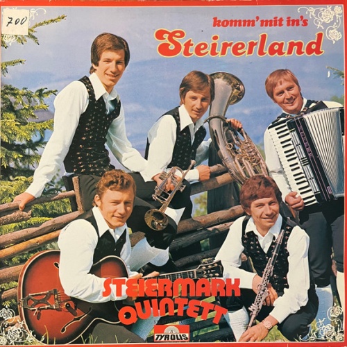 Steiermark Quintett* - Komm' Mit In's Steirerland (LP, Album)