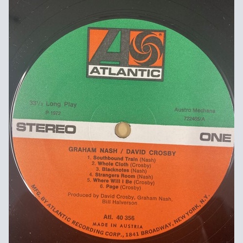 Graham Nash & David Crosby* - Graham Nash / David Crosby (LP, Album, Gat)
