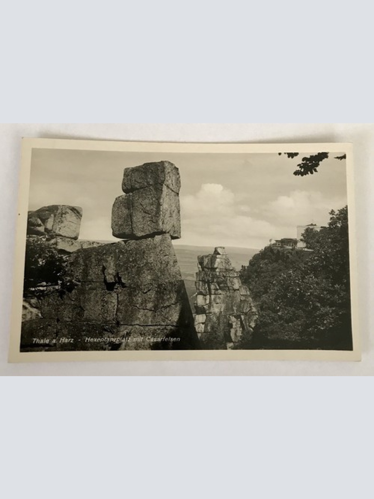 ansichtskarten, Thale an d. Harz, Hexentanzplatz mit Cäsarfelsen (40037 BW)