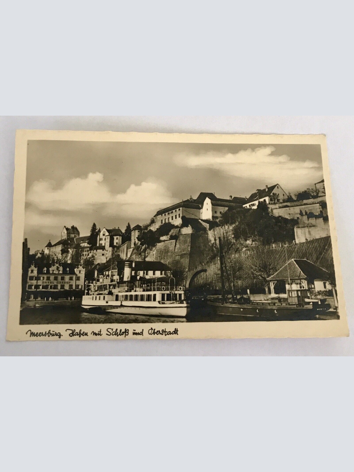 alte ansichtskarten, Sachsen Anhalt, Meersburg, Schloss u Überstadt (40033-BW)