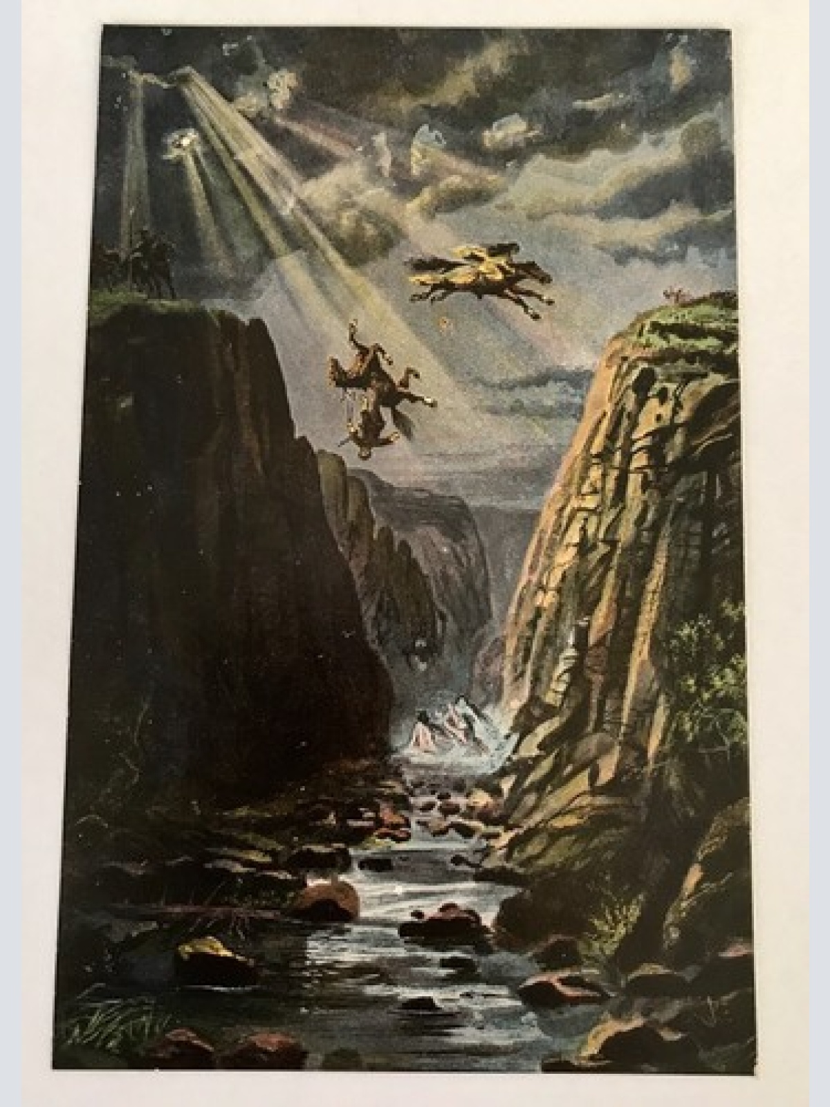 AK, Sachsen, Sage von Roßtrappe, Reiter, Harz (40047 BW)