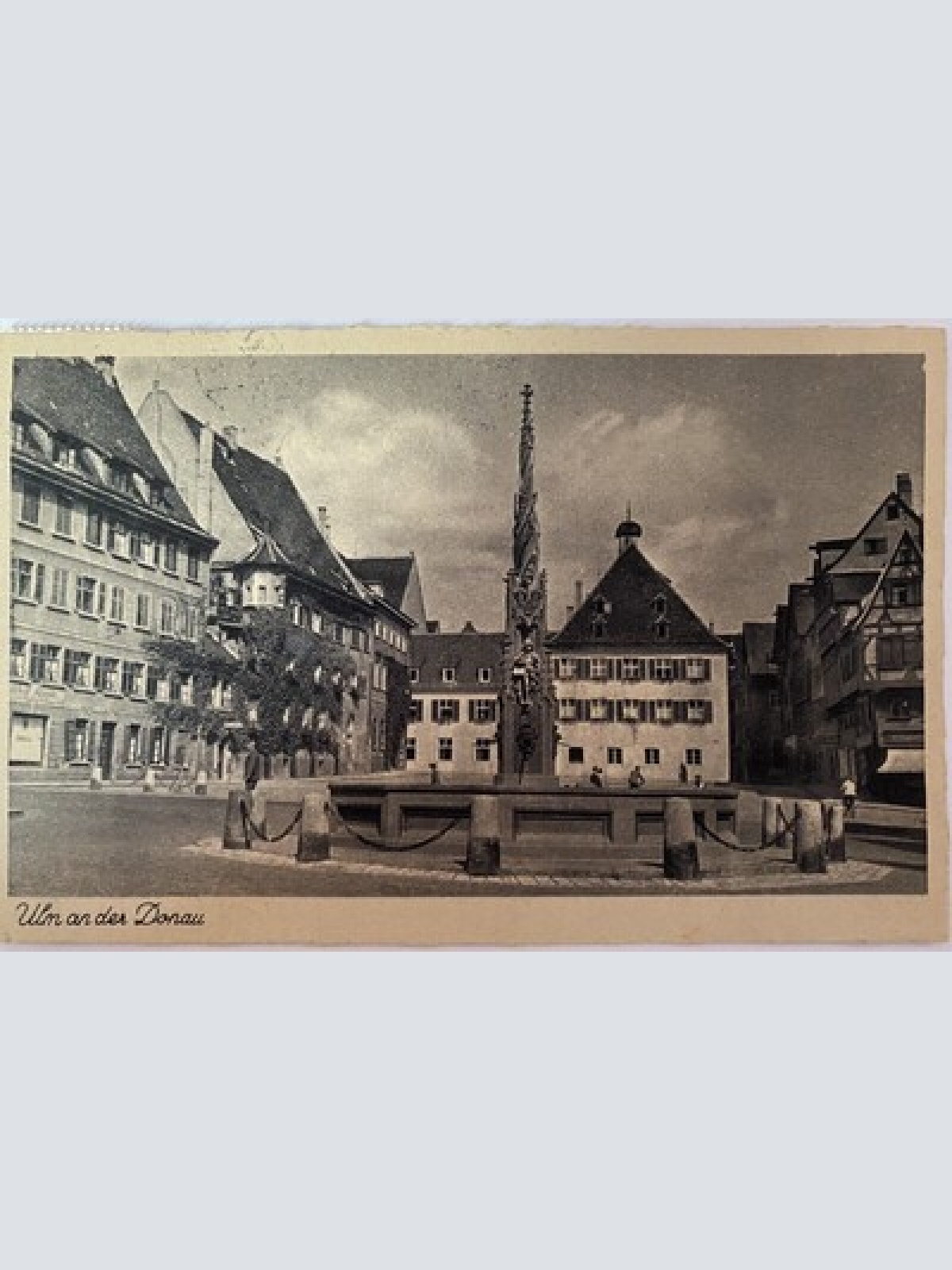 Ansichtskarte Ulm an der Donau Brunnen 410033 AH