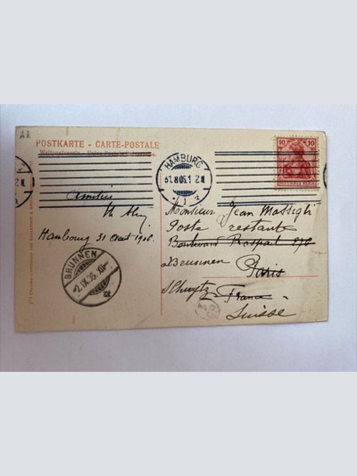 Ansichtskarte Hamburg, Rathaus, Straßenbahn 410013 AH