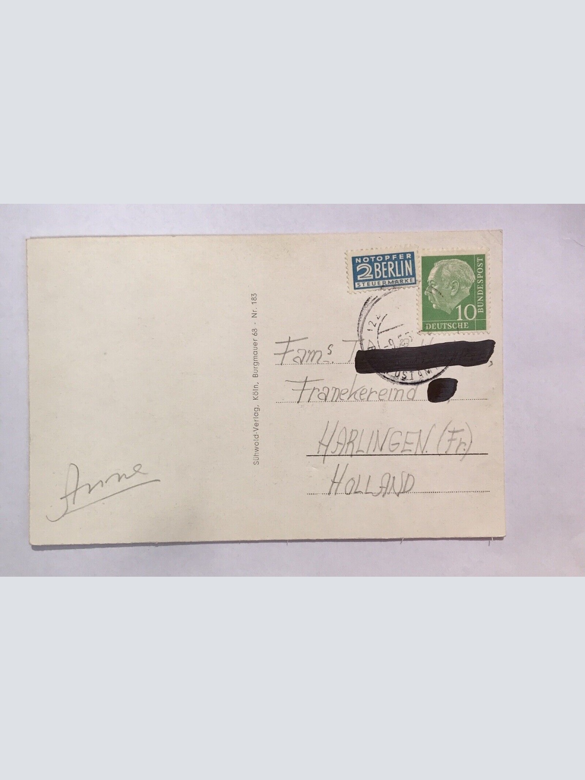 AK, Nord Rhein Westfalen, Köln, Rhein, Luftbild, Stadt (40023 BW)