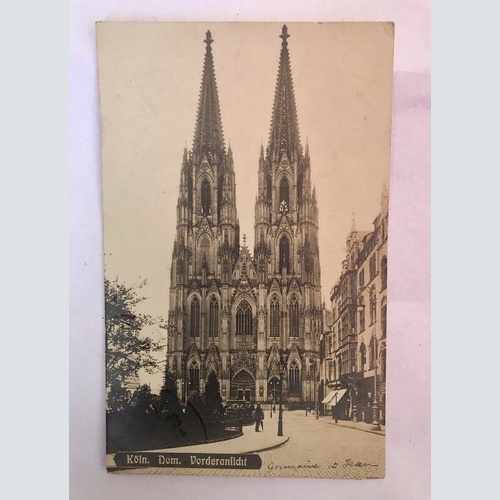 AK, NRW, Köln, Dom, Vorderansicht (40029 BW)