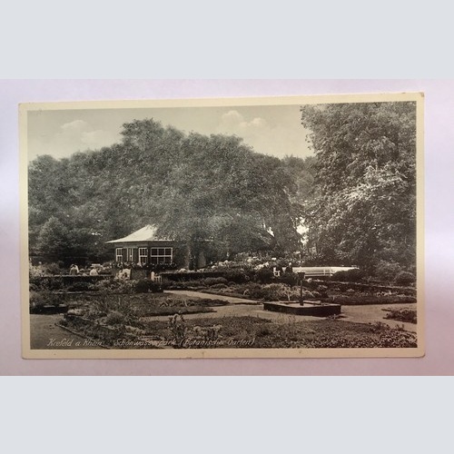 AK, Krefeld, Rhein, Schönwasserpark, Botanischer Garten (40018 BW)G