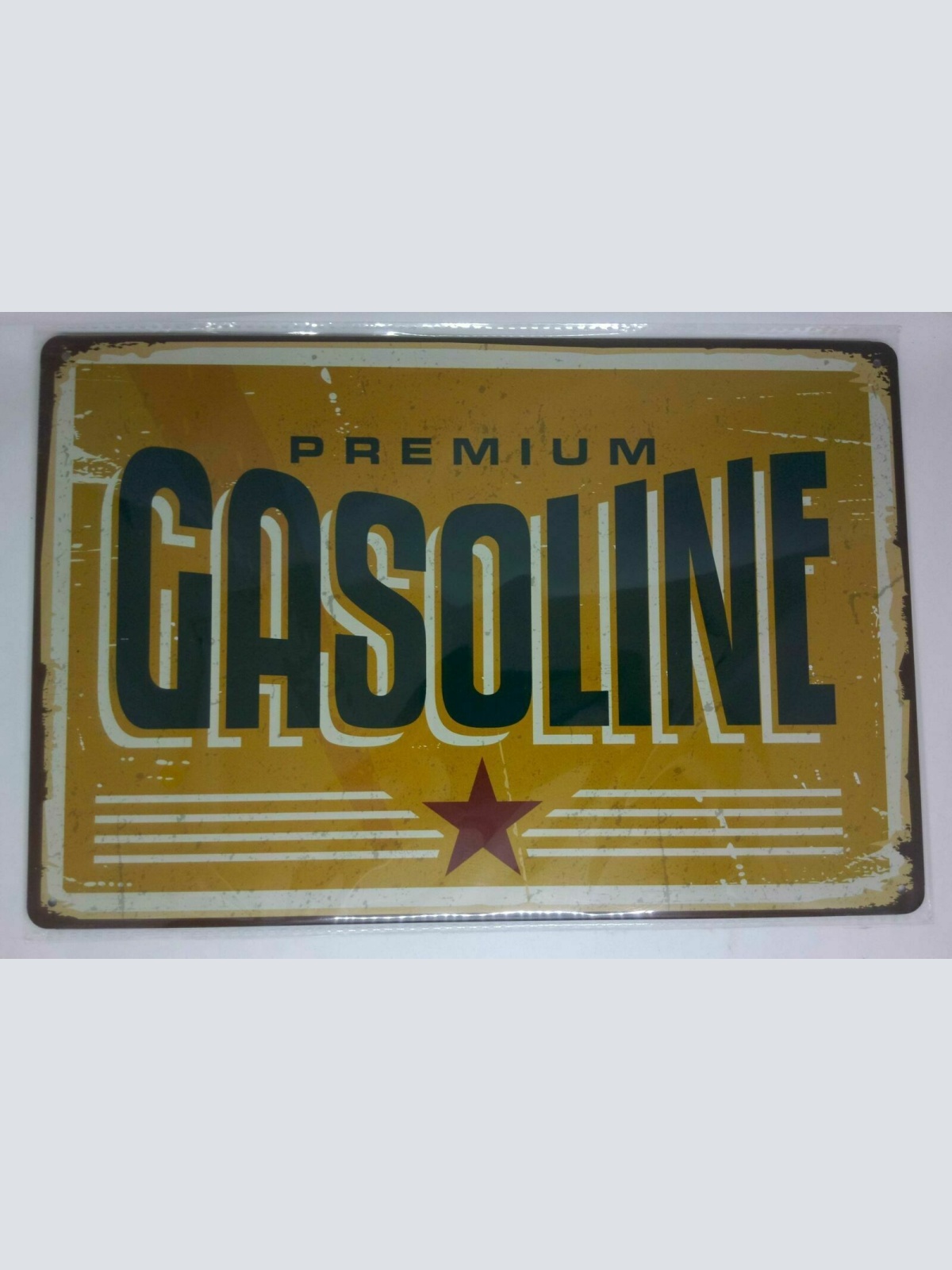 Nostalgie Retro Blechschild "Premium Gasoline" 30x20 50159