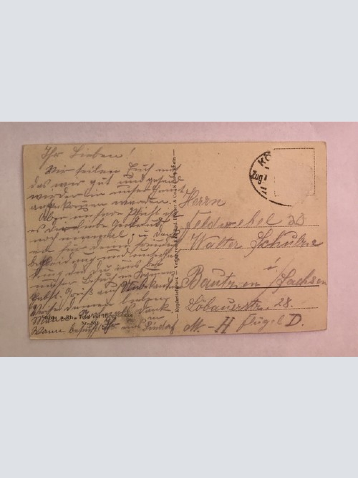 AK, Köln, Hängebrücke, Rhein (40066 BW)