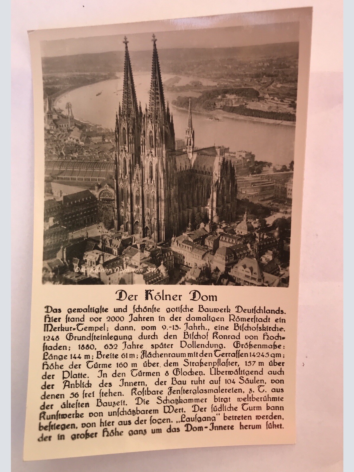 AK, Kölner Dom, Bauwerk (40065 BW)