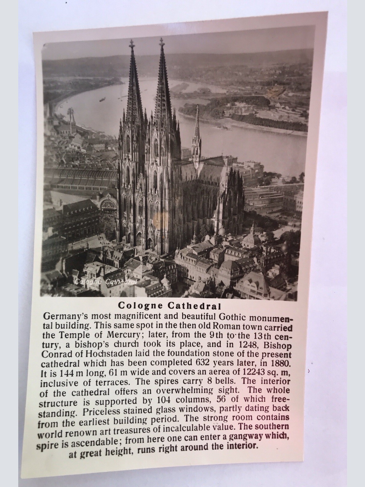 Ak, Cologne Carhedral (40066 BW)