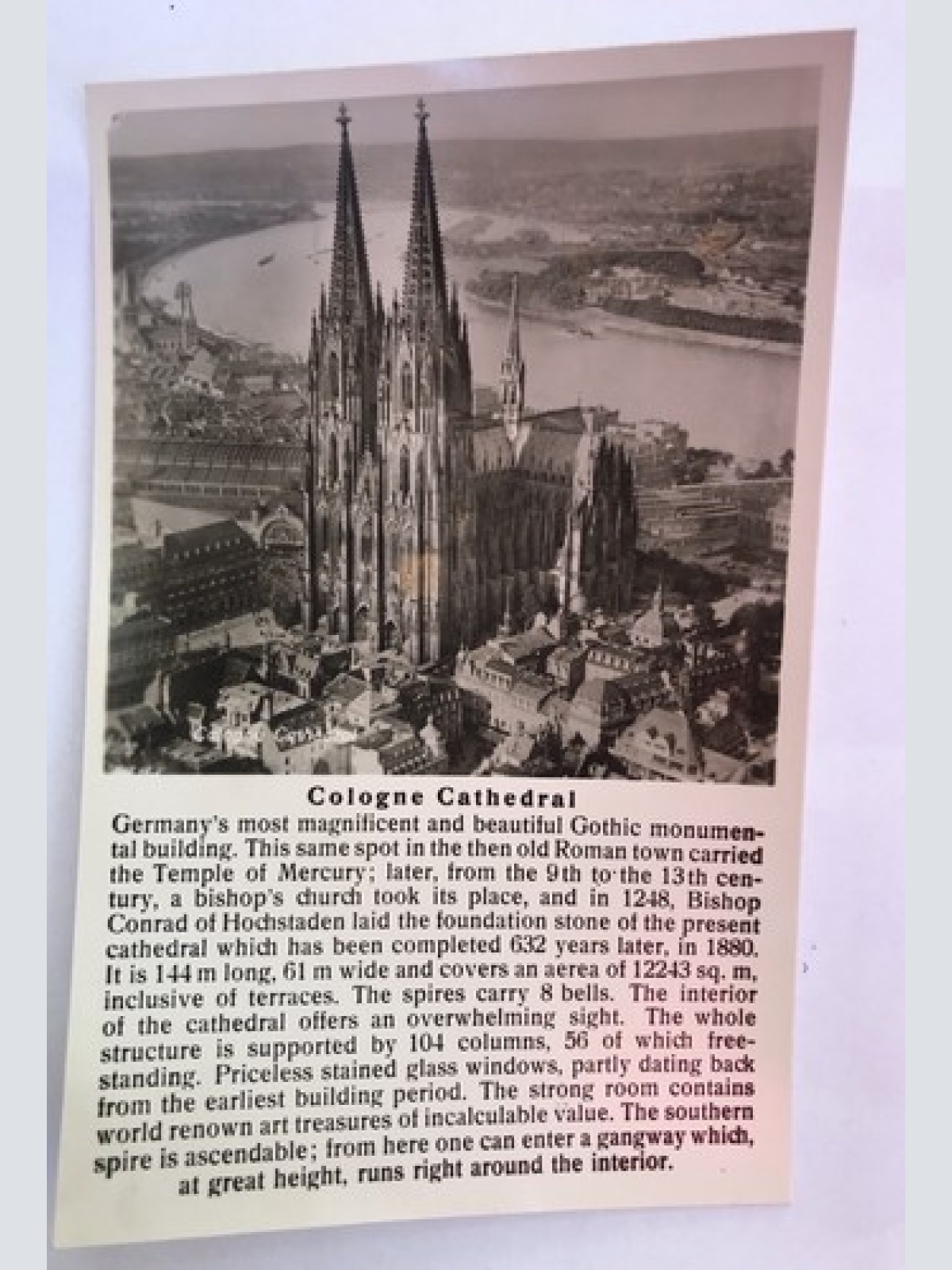 Ak, Cologne Carhedral (40066 BW)