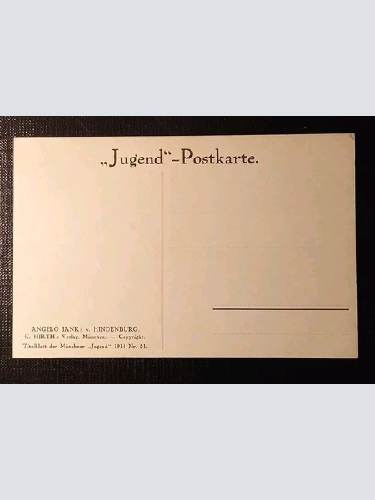 Porträt Von Hindenburg 741321 H Gr