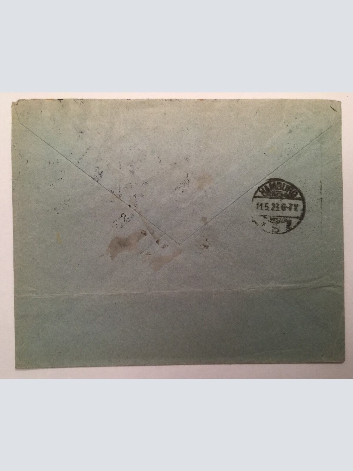 Dänemark Danmark Registred 1923 15.5 x 12.5 cm nach Hamburg A14209