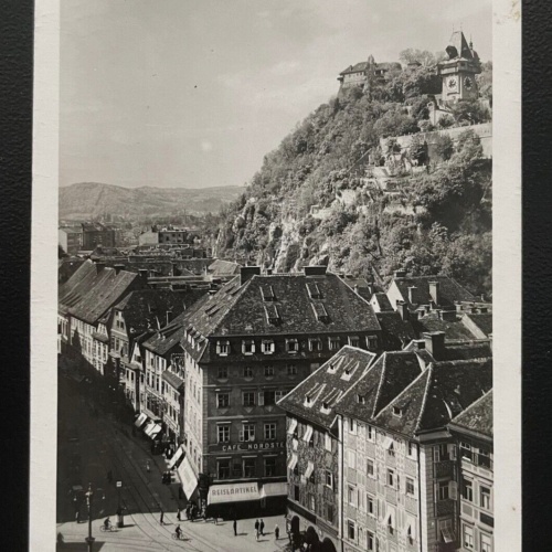 Graz A.Hitler Platz Schlossberg Stadt Burg Steiermark Österreich 600173A TH D