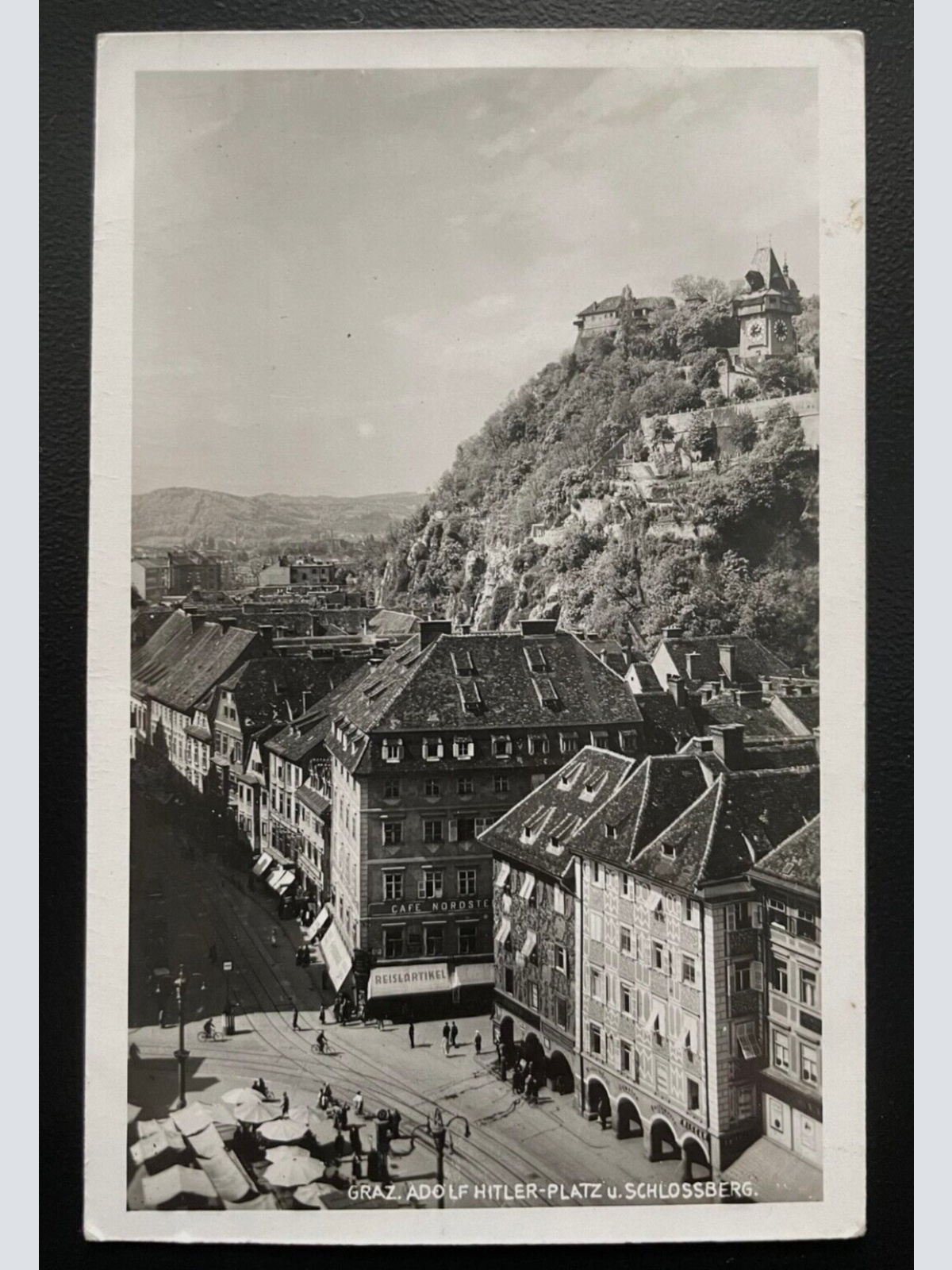 Graz A.Hitler Platz Schlossberg Stadt Burg Steiermark Österreich 600173A TH D