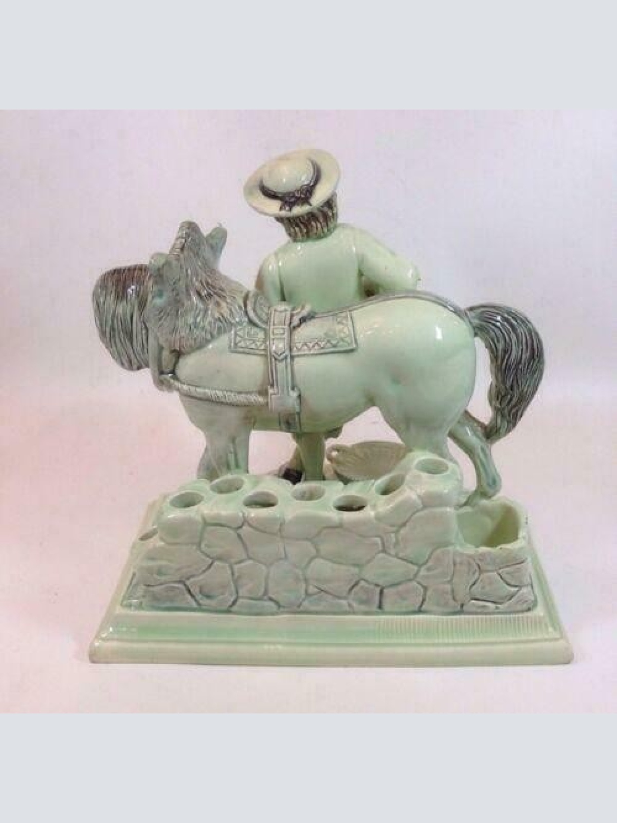 Eichwald Figur Knabe mit Pferd Horse  19 Jhdt. 12554