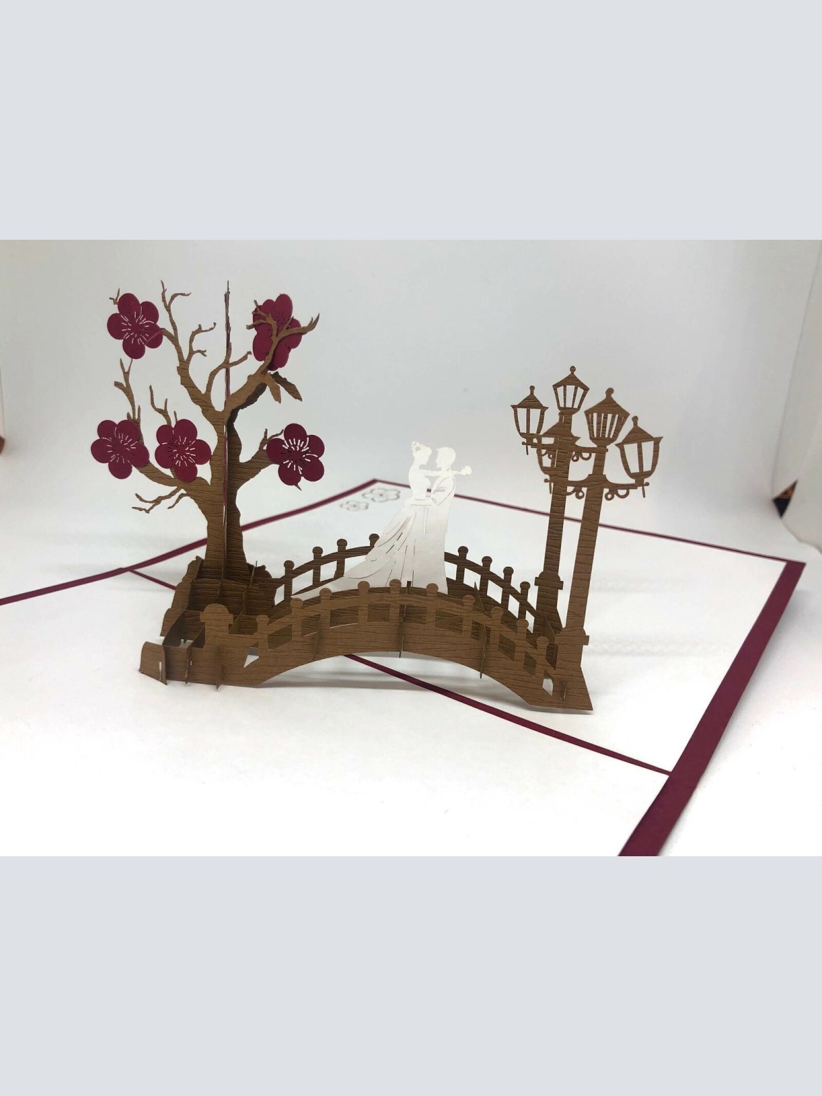 Pop Up Karte 3D Rendezvous Hochzeit Liebe Ehe Verlobung Format 15 x 20 OVP