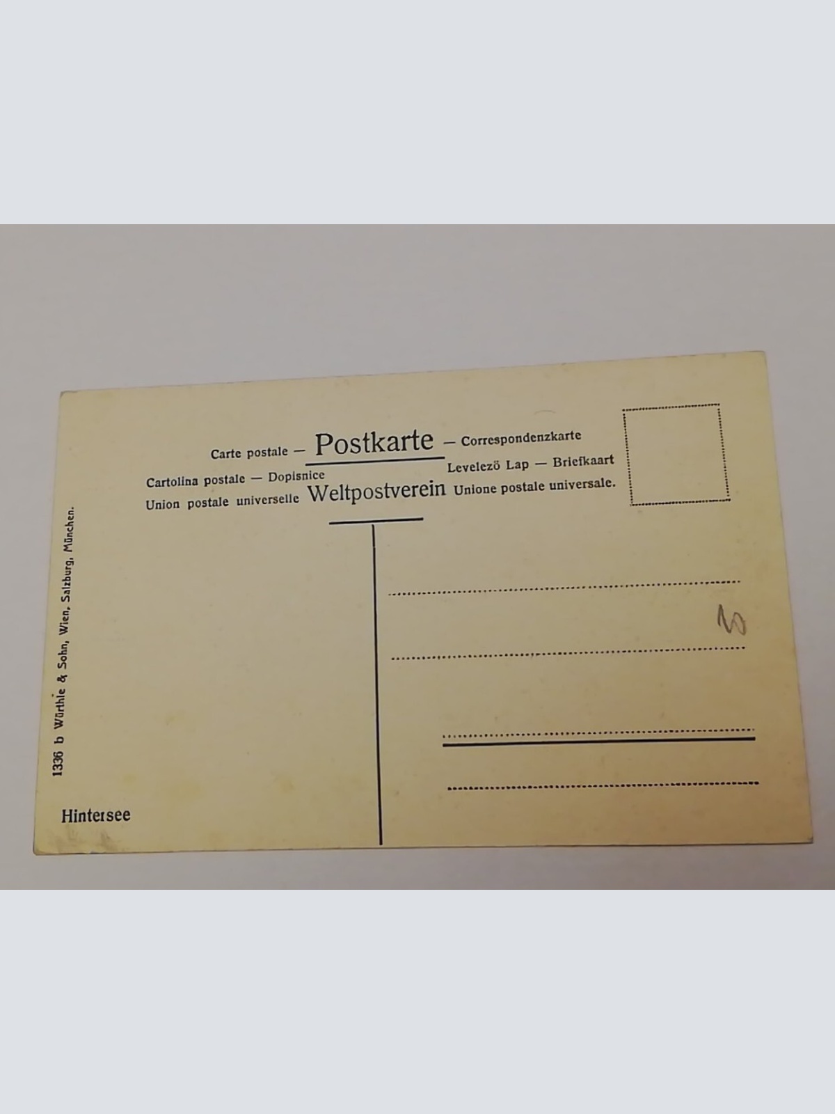 Salzburg Hintersee Berg Boot See Wald 600311A tl