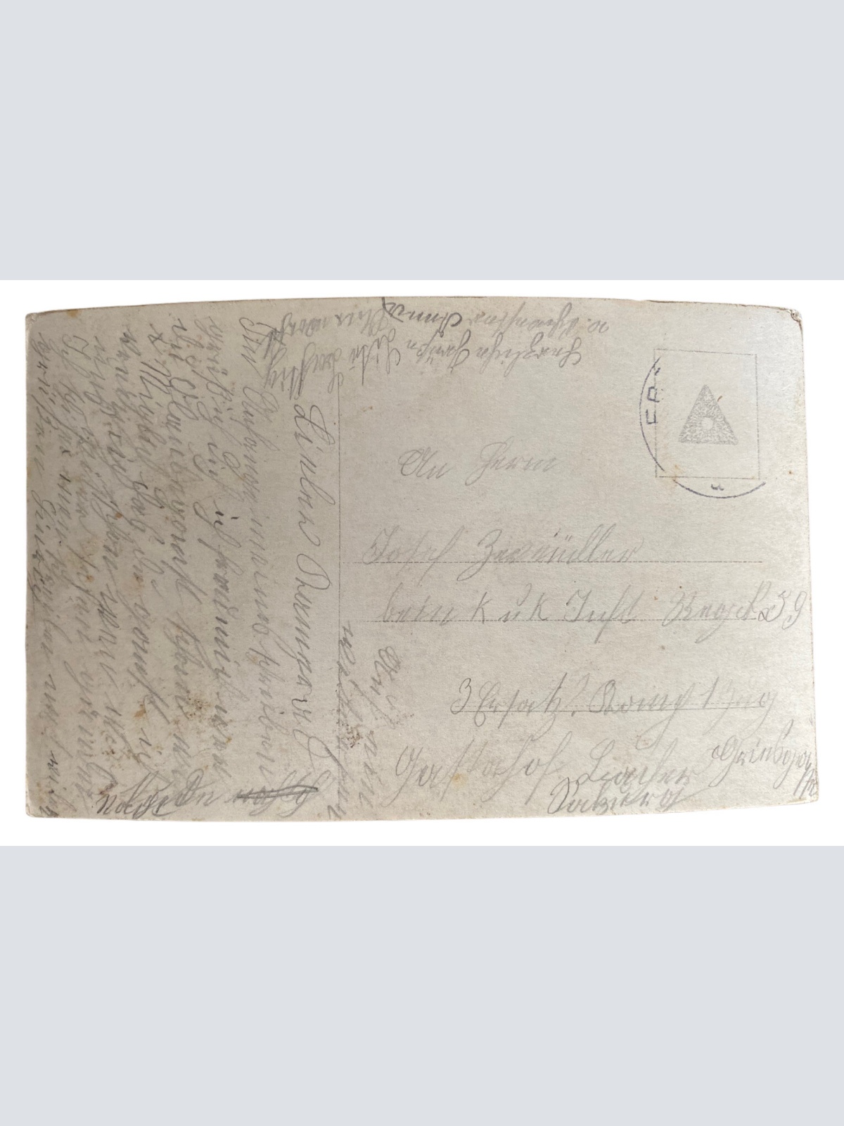 Patriotika I Weltkrieg KuK Soldat Spruchkarte Hab Mut Uniform Feldpost 10018