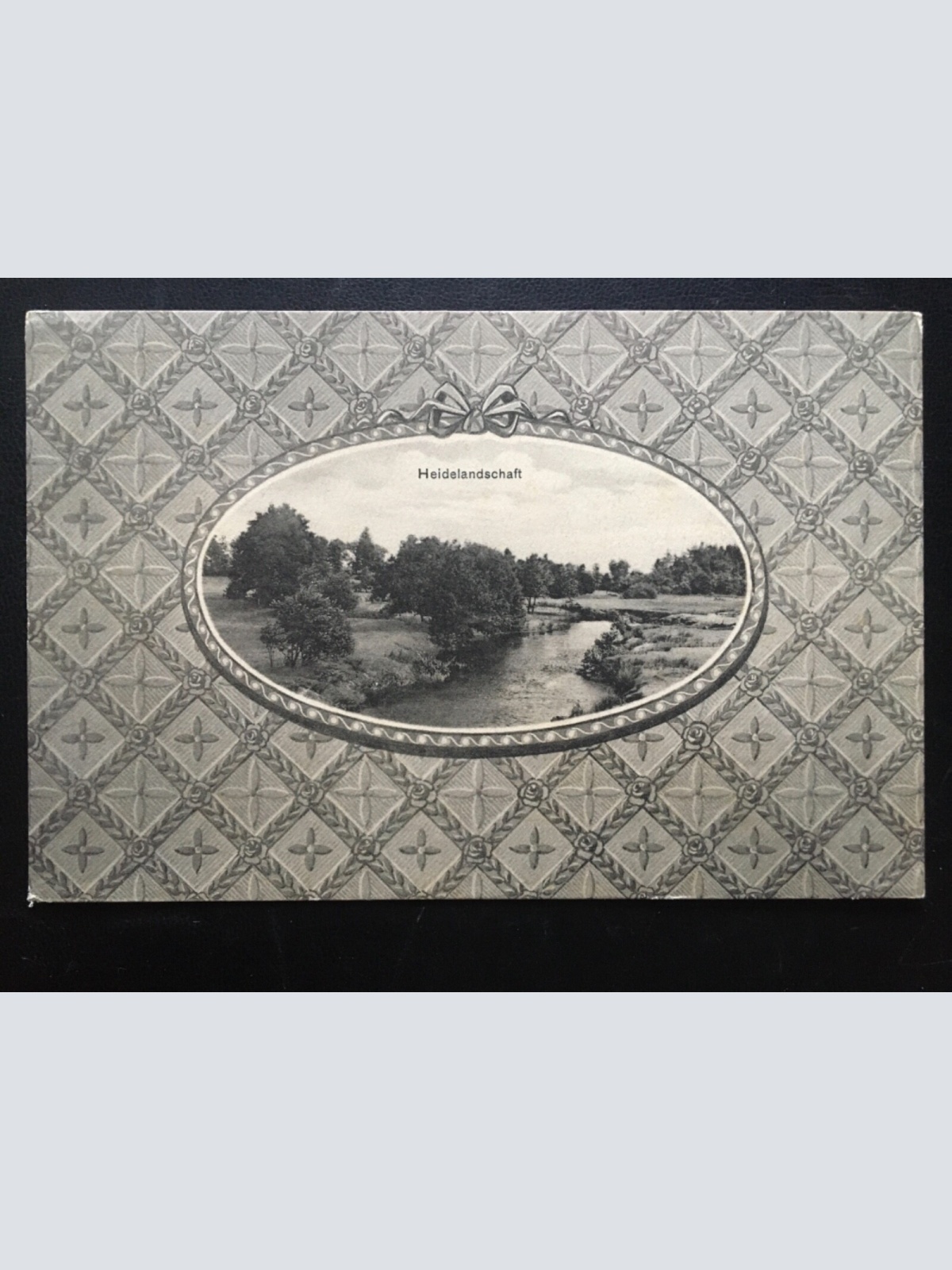 Heidelandschaft (Chr.Pleines) - Fluss Wald - Künstlerkarte 180105 TH