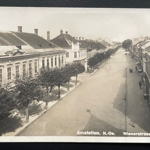 Amstetten Wienerstraße Stadt Gebäude Geschäfte Cafe Niederösterreich 600185A D