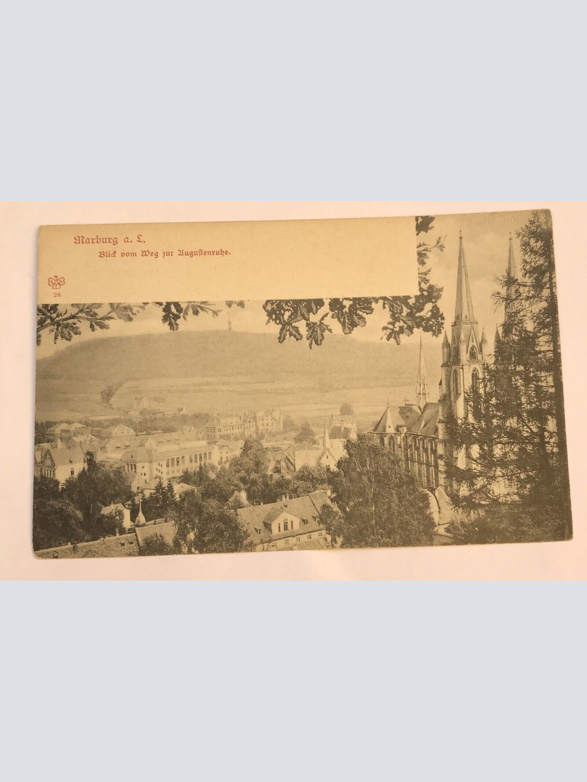 AK, Hessen, Marburg, Weg Augustenruhe (40008 BW)