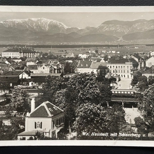 Wiener Neustadt Schneeberg Stadtblick Gebäude Berg Niederösterreich 600176A TH D