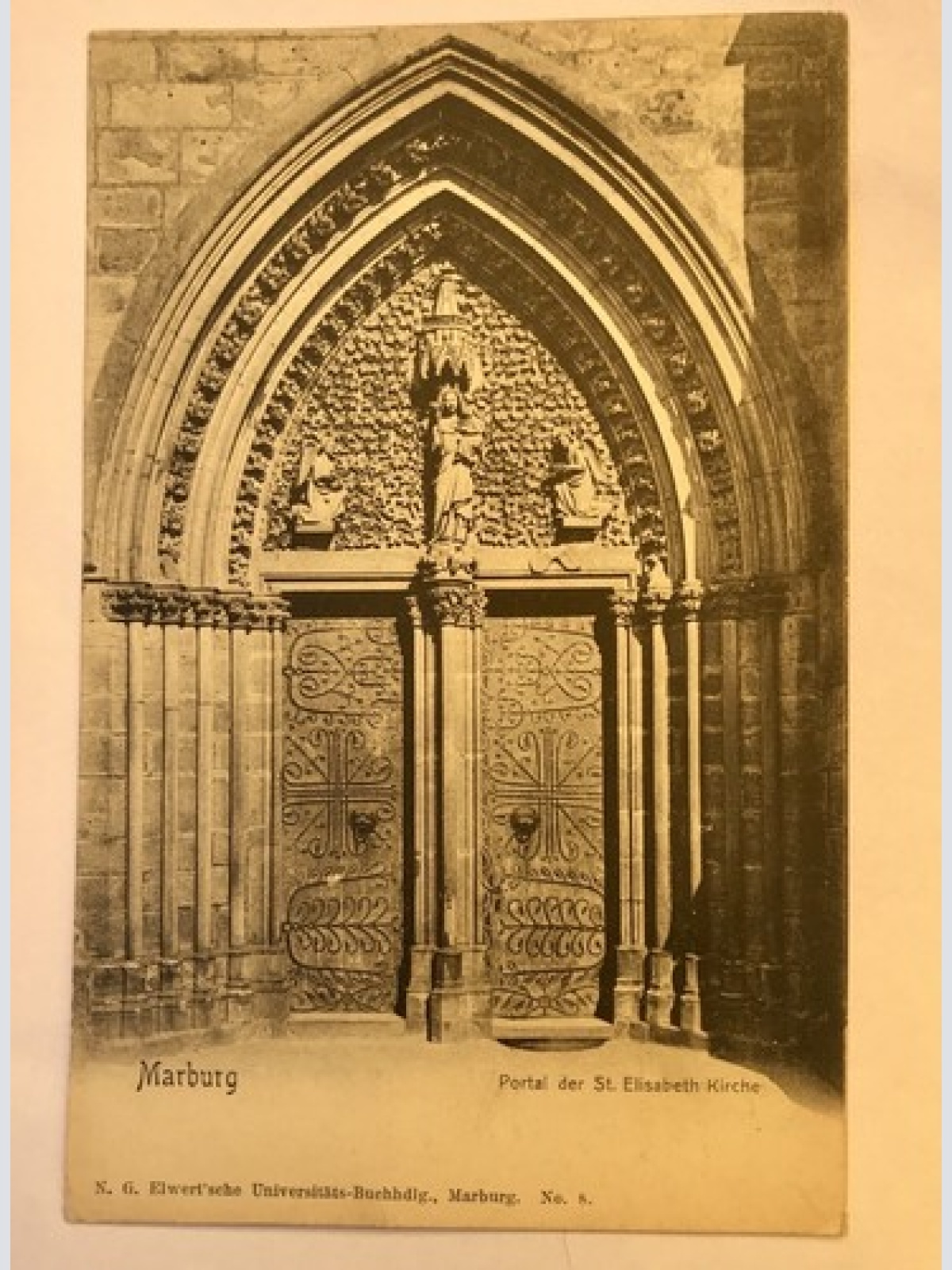 AK, Hessen, Marburg, St. Elisabeth Kirche (40005 BW)