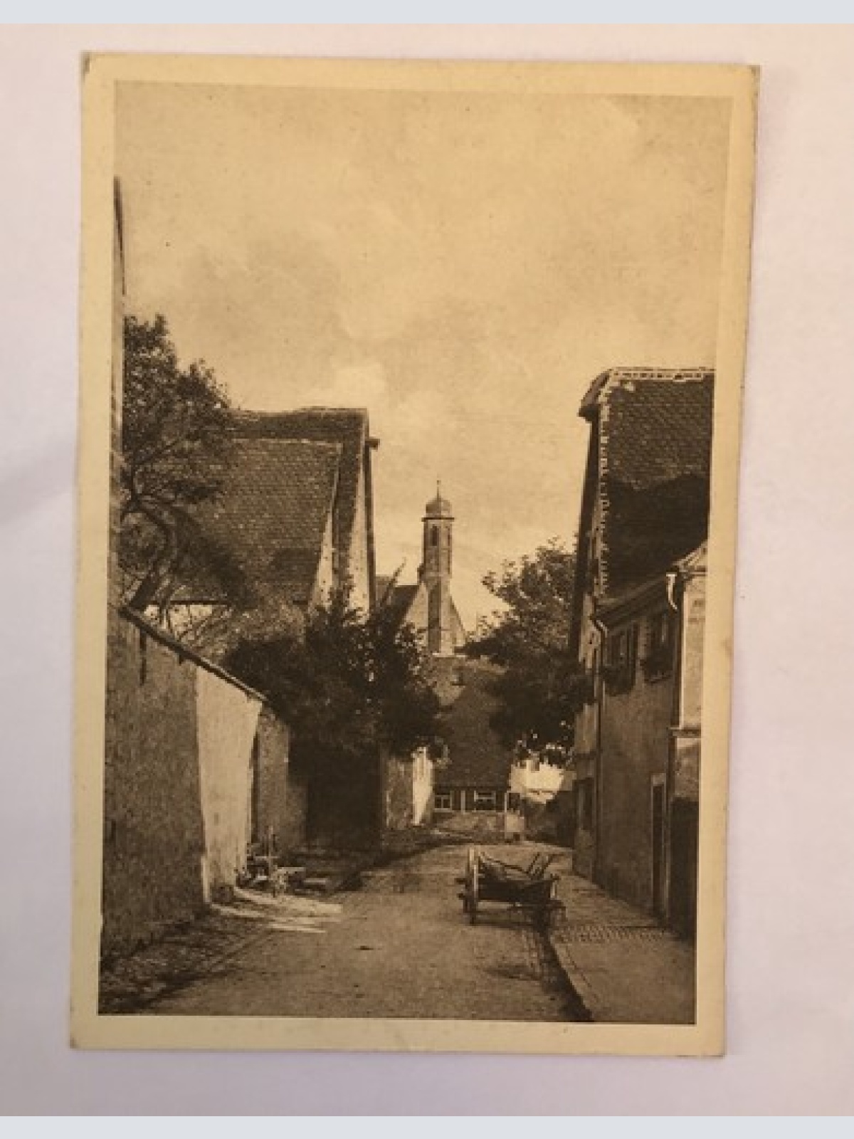 ak, Bayern, Rothenburg, Burggasse Strassenansicht (40056 BW)