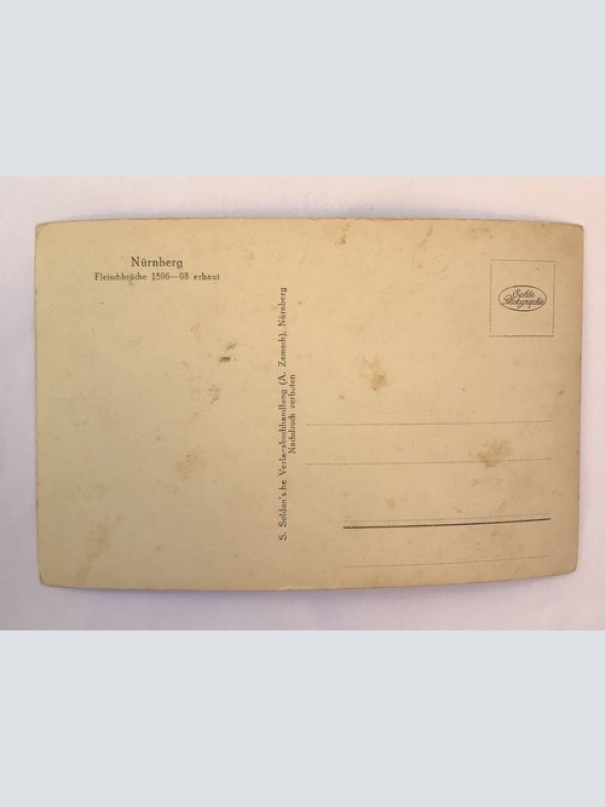 ak, Bayern, Nürnberg, Fleischbrücke (40058 BW)