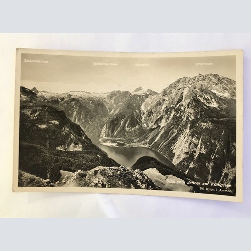 ak, Blick vom Jenner, Königssee, Watzmann (40060 BW)
