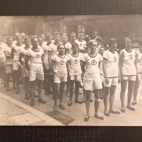 Ansichtskarte Aufmarsch Zum Anschwimmen Schwimmen Schwimmer Des Poseidon Ga