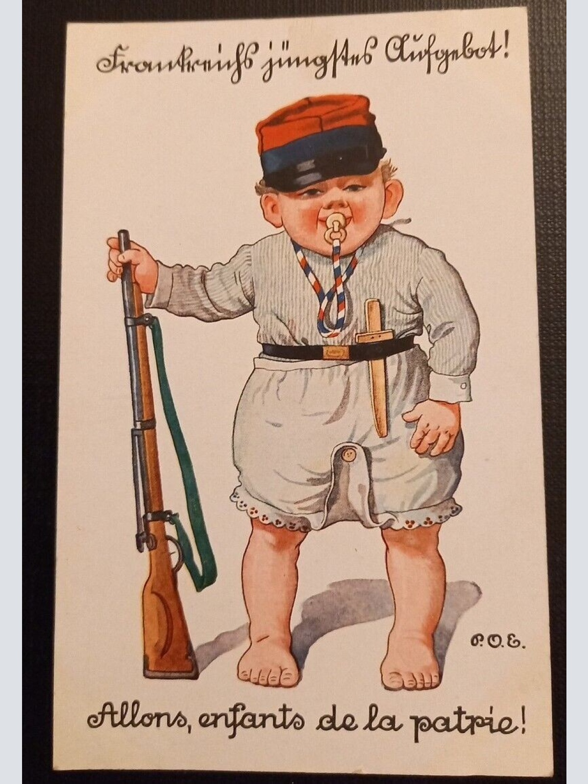 Ansichtskarte Militaria IWK Allons Enfants De La Partie Ga