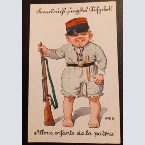 Ansichtskarte Militaria IWK Allons Enfants De La Partie Ga