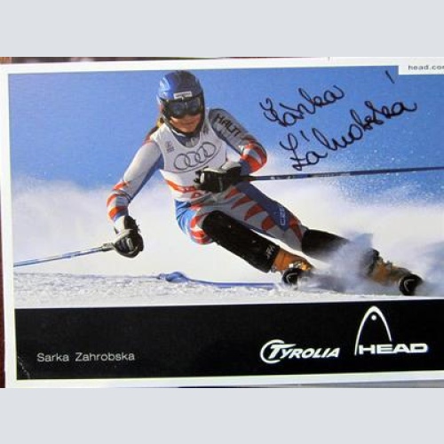 Sarka Zahrobska- AUTOGRAMM- KARTE- ORIG. AUTOGRAMM